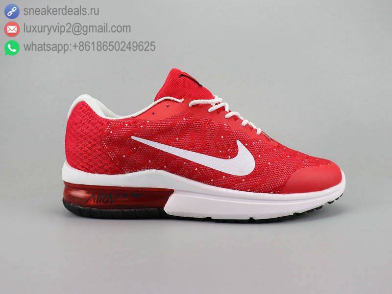 NIKE AIR MAX SEQUENT 2 CLASSIC RED MEN RUNNING SHOES
